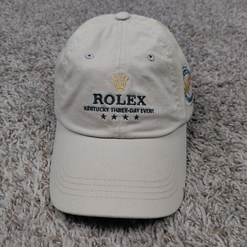 2013 Rolex Kentucky Three Day Event Derby Strapback Hat Cap Grand Slam Beige